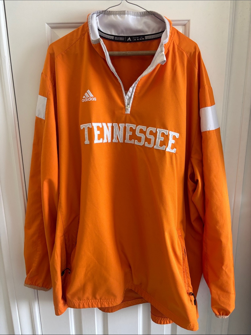 adidas Orange Tennessee Volunteers Zip-Up Men's Windbreaker
